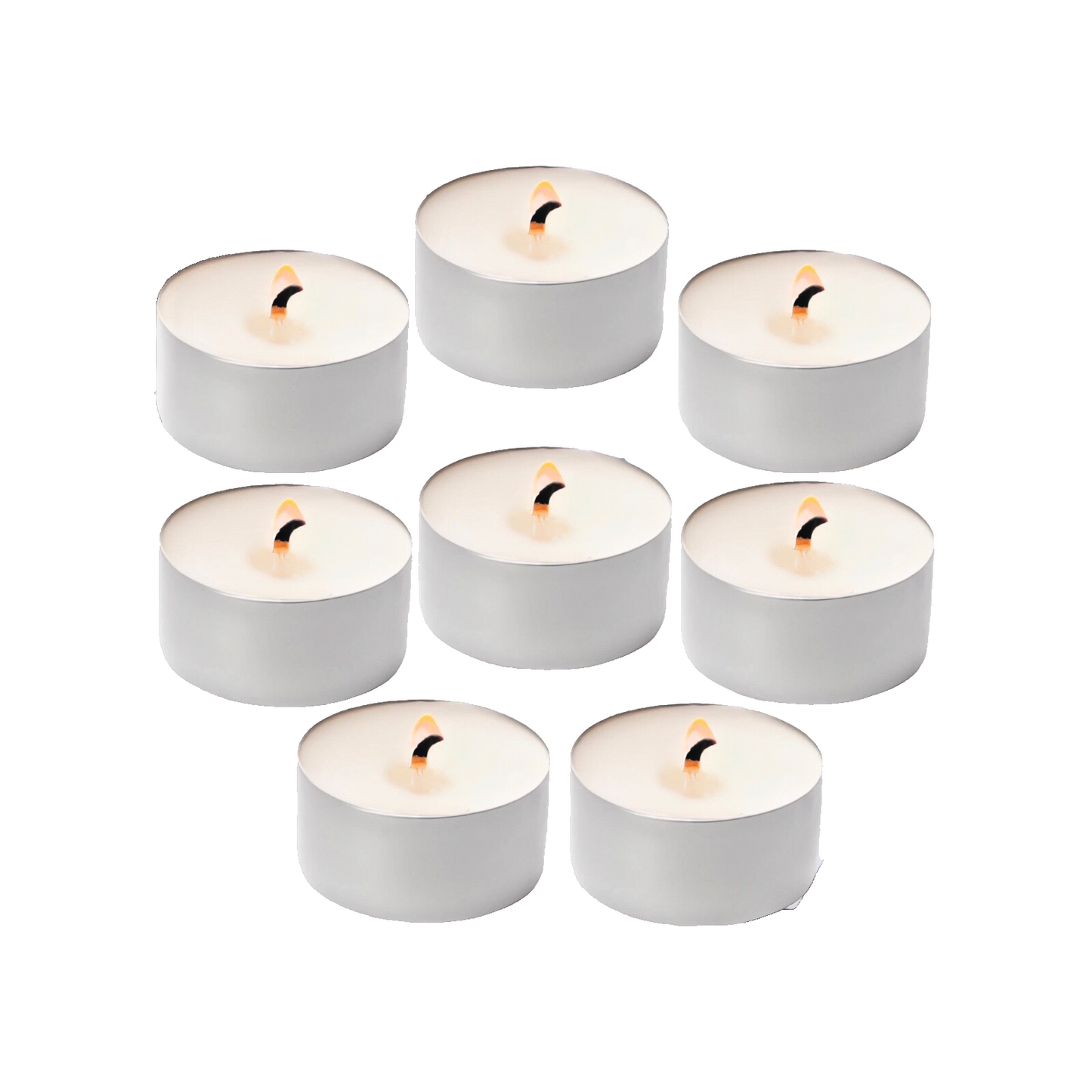 opella unscented tea lights 40 pack 8 hour long burn fragrance free candles
