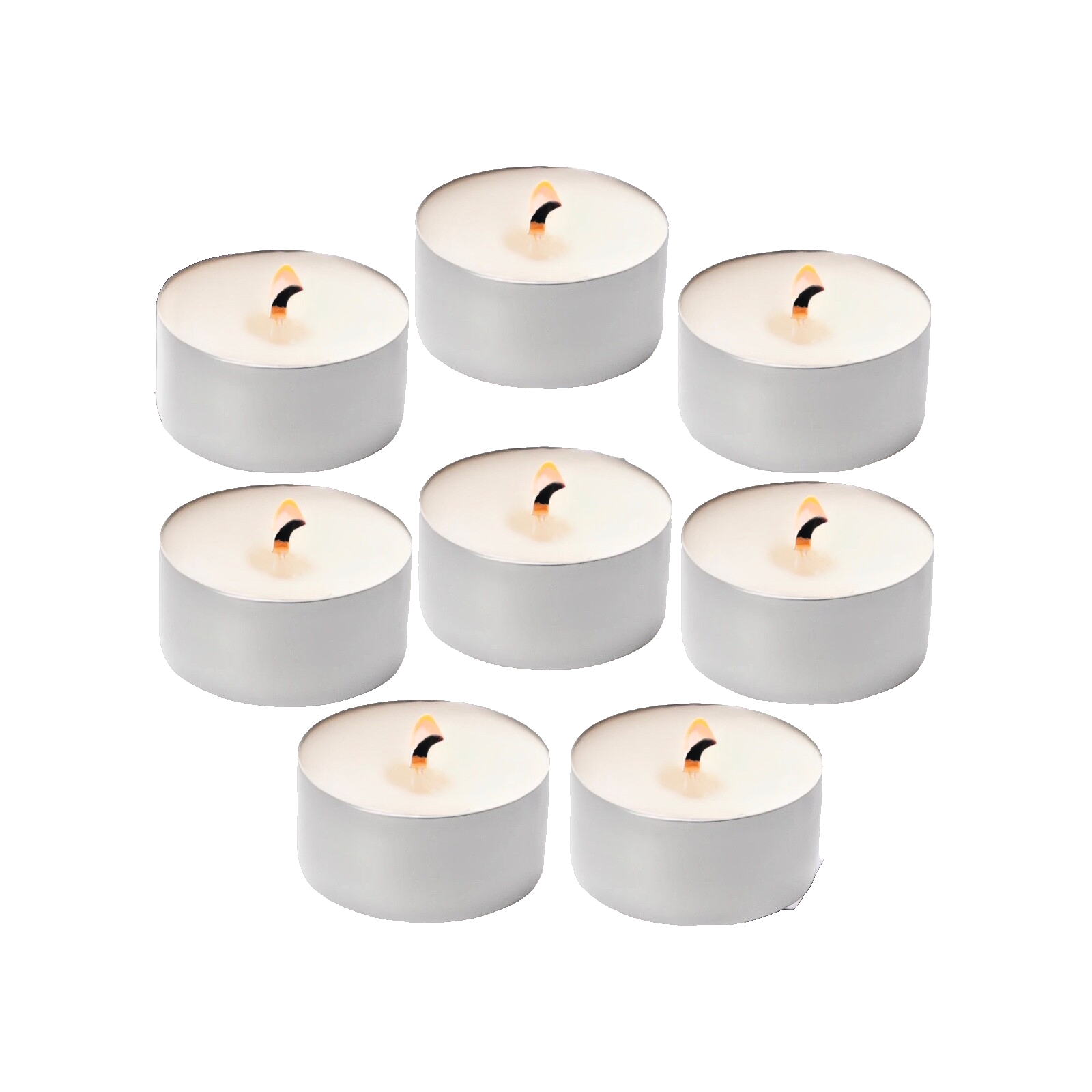 opella unscented tea lights 40 pack 8 hour long burn fragrance free candles

