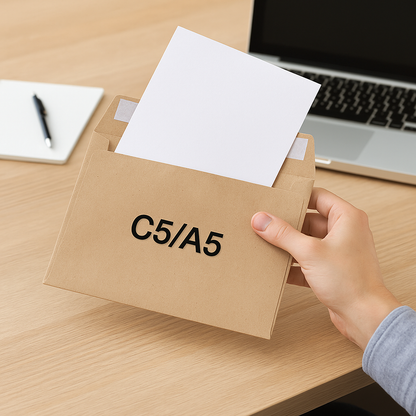 25 | C5 Manila Envelopes  Peel And Seal 70gsm Paper  228mm x 162mm
