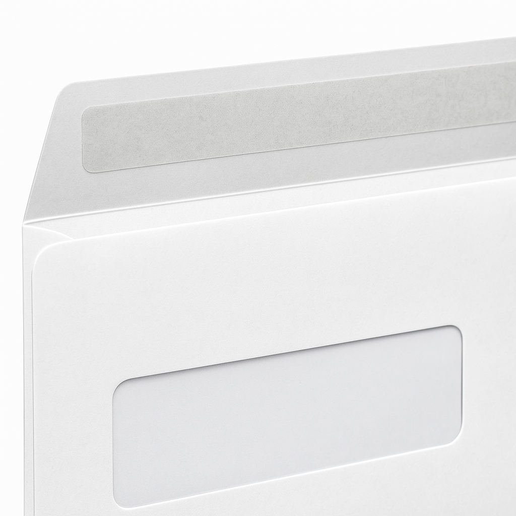 30 | DL WHITE WINDOW ENVELOPES SELF SEAL 110 x 220mm