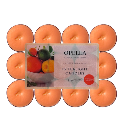 Opella scented tea lights pack of 12