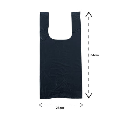 Tidzy Dog Waste Bags – Strong Leak-Proof Poop Bags with Tie Handles, 26×29cm