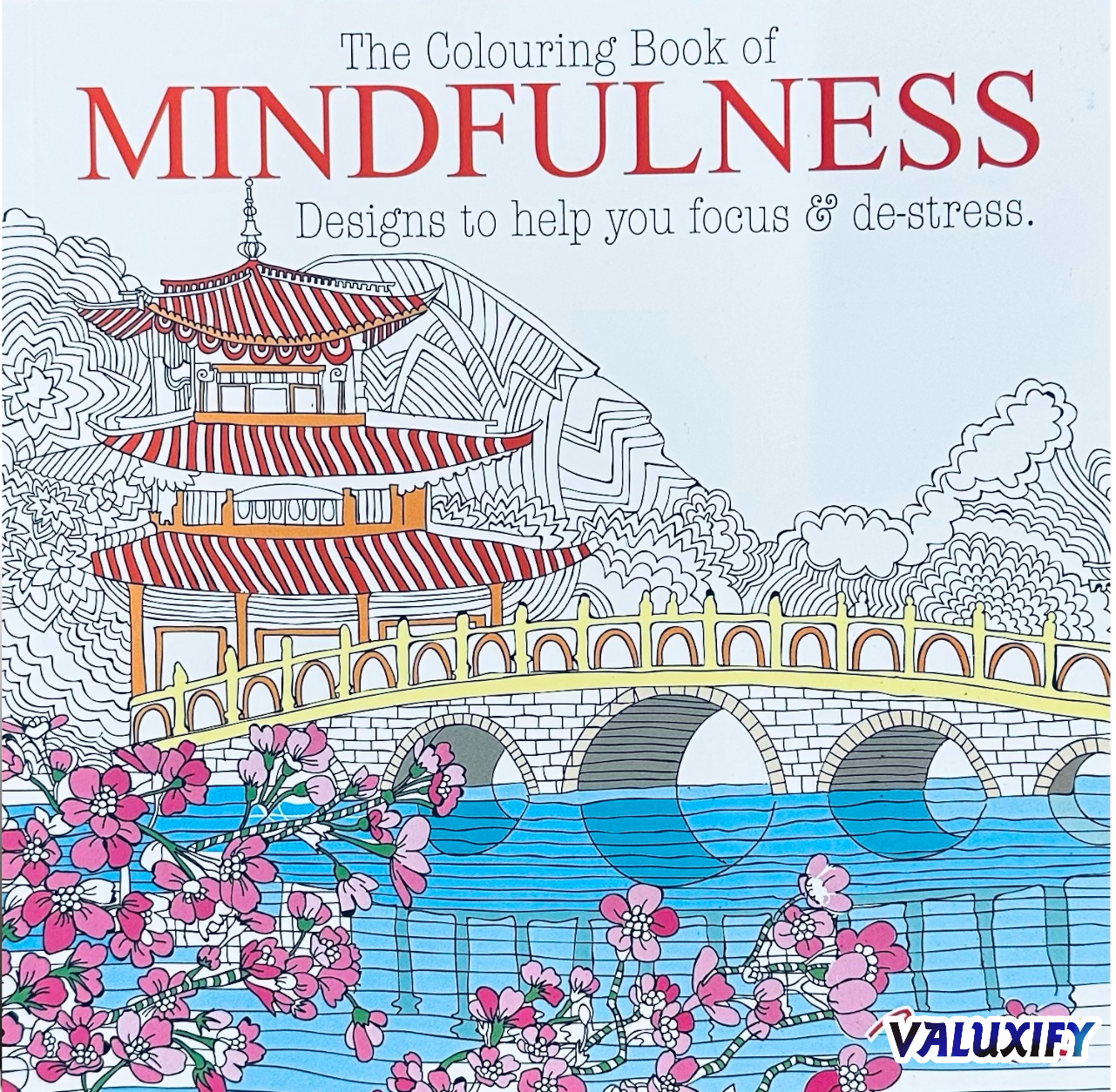 Adult Anti Stress Colouring Book Happy Love Mindfulness Tranquil Relaxing Colour