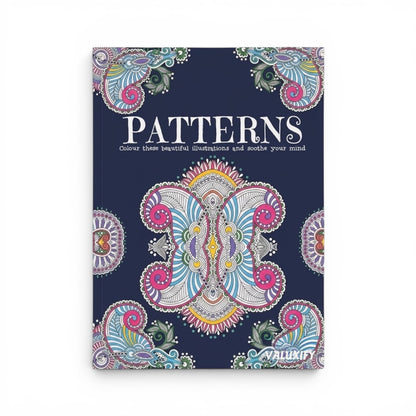 Adult Anti Stress Colouring Book Flowers Patterns Zen Doodle Mindfulness Floral