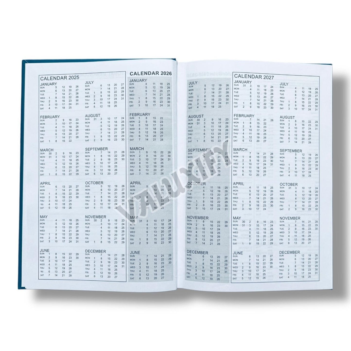 A5 Academic Diary 2025-2026  Week To View